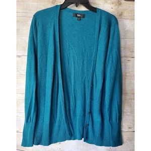 Mossimo Teal Blue Button Cardigan - GUC - XXL